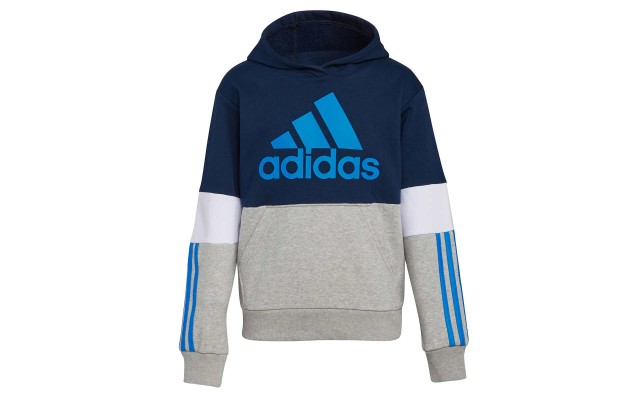  Youth Fleece Hoodie, Blue, Large (14/16)
