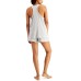  Women’s Tank & Shorts Pajama Set,Small, Gray