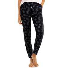 Alfani Womens Ultra-Soft Knit Jogger Pajama Pants Fireworks Geo XX-Large