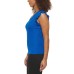  Ladies' Ruffle Sleeve Blouse, Blue, Large