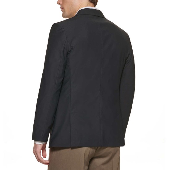  Men's Sports Coat, Black, Large