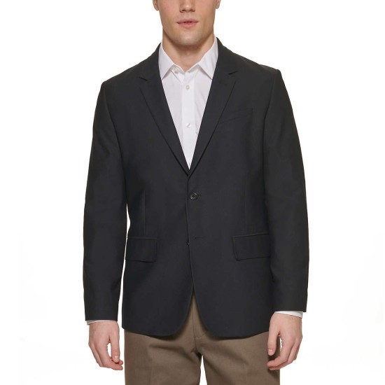  Men's Sports Coat, Black, Large