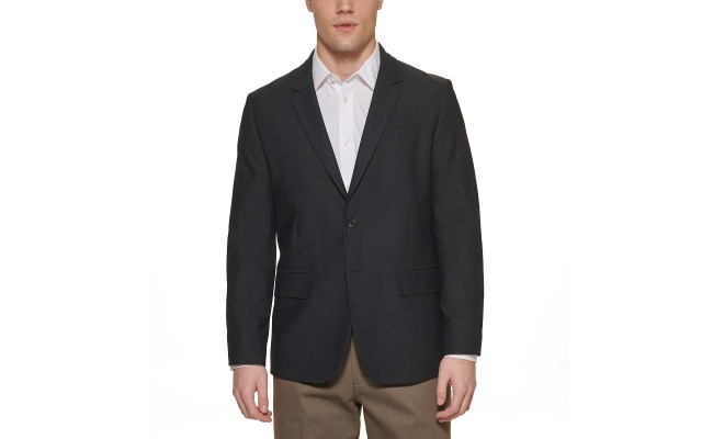  Men's Sports Coat, Black, X-Large