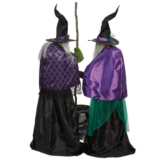 Animated Cauldron Witches