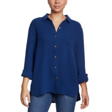 Anne Klein Ladies' Gauze Button Up Top