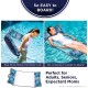  Aqua Original 4-in-1 Monterey Hammock Pool Float & Water Hammock – Multi-Purpose, Inflatable Pool Floats for Adults – Patented Thick, Non-Stick PVC Material – Navy, Supreme Hammock - Blue Fern, Pool Float