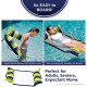  Aqua Original 4-in-1 Monterey Hammock Pool Float & Water Hammock – Multi-Purpose, Inflatable Pool Floats for Adults – Patented Thick, Non-Stick PVC Material – Navy, Hammock Navy & Green, Pool Float
