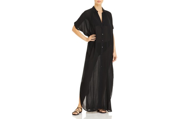  Maxi Dress Cover Up, X-Small, Black