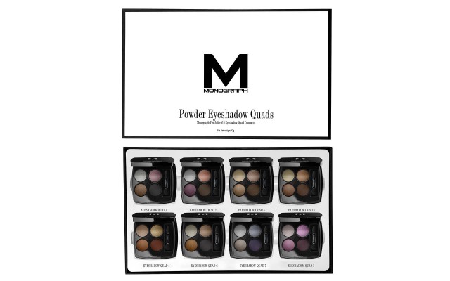  Monograph Collection Powder Eyeshadow Quads Portfolio + Brush