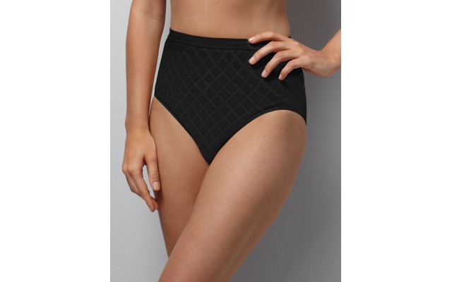  Women’s Comfort Revolution Seamless Brief Panty, Black , 7