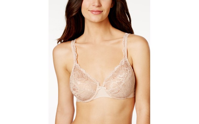  Women’s Desire Lace Non-Foam Underwire, Champagne Shimmer