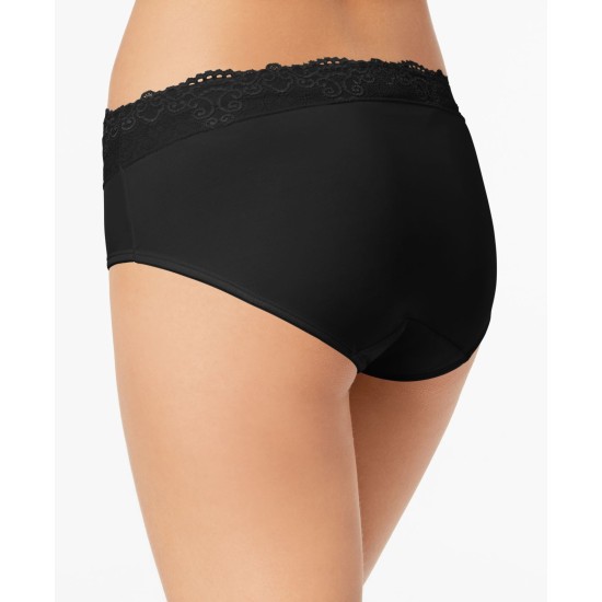  Women’s Passion for Comfort Hipster Panty, Black, 8