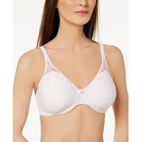 Bali womens Passion For Comfort Minimizer Underwire Bra, Pink Leaf Print, 34DDD