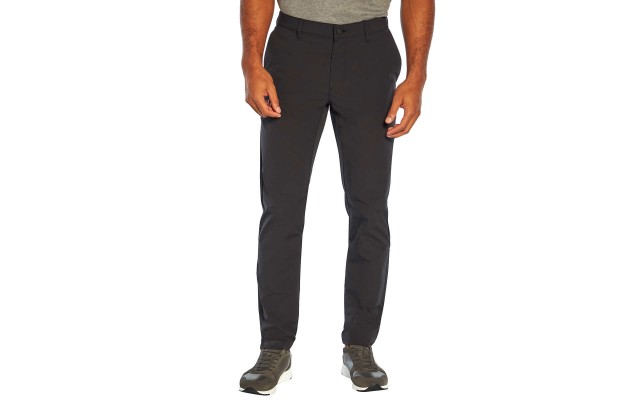  Men's Flat Front Pant, Black, 40 x 32