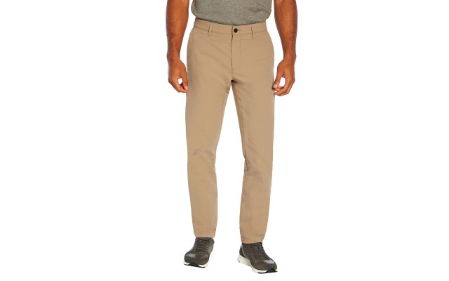  Men's Flat Front Pant, Tan, 40 x 34