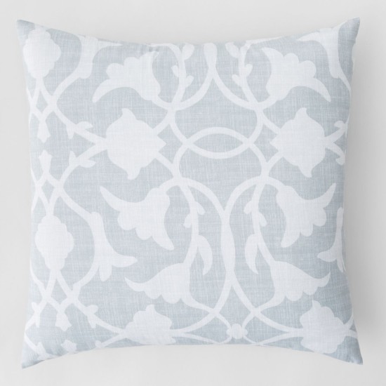  Poetical Mesa 18″ Square Decorative Pillow, Gray