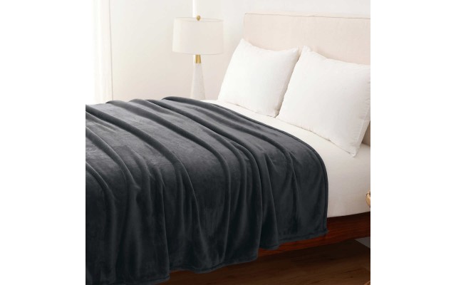  LuxeLoft Blanket, Twin, Gray, Twin