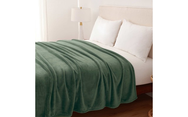 LuxeLoft Blanket, Twin, Green, Twin