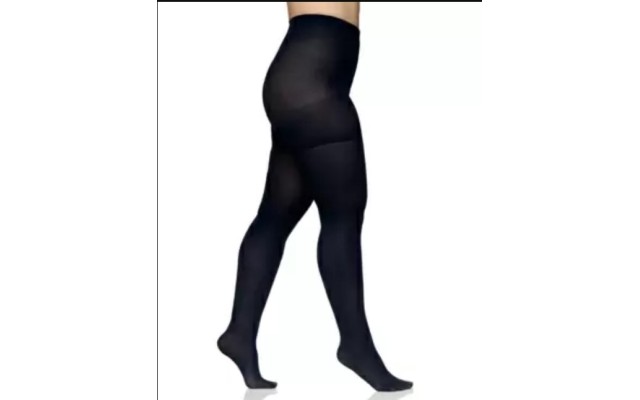  The Easy On! 40 Denier Plus Size Tights, Navy, 5X-6X