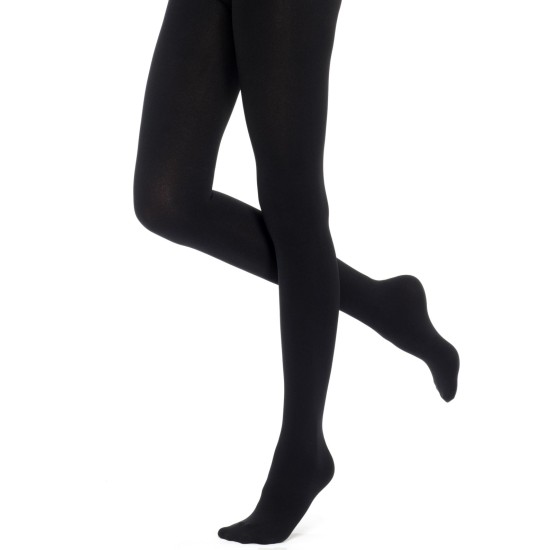  Women’s Plus Size Cozy Tight with Fleece Lined Leg, Black, 1X-2X