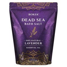 Bokek Dead Sea Bath Salt Lavender Essential Oil, 5 pound Resealable Bag