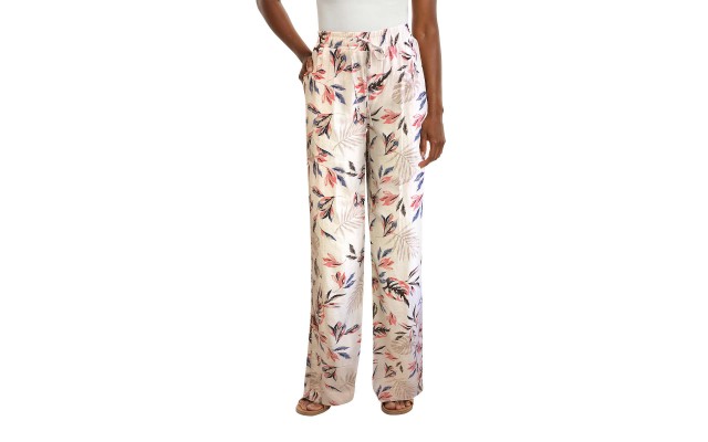  Ladies' Linen Blend Pant, Tan, Medium