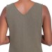  Ladies' Long Dress, Green, X-Small
