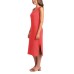  Ladies' Long Dress, Red, Small