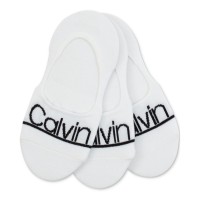 Calvin Klein 3- Pk. Calvin Klein Logo Sneak White