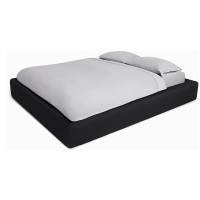 Calvin Klein Home Solid Color Queen Fitted Sheet 1 Piece, Deep Pocket, Cotton Modal 170 GSM (Grey)