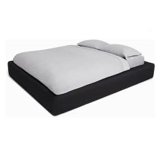 Calvin Klein Home Solid Color Queen Fitted Sheet 1 Piece, Deep Pocket, Cotton Modal 170 GSM (Grey)