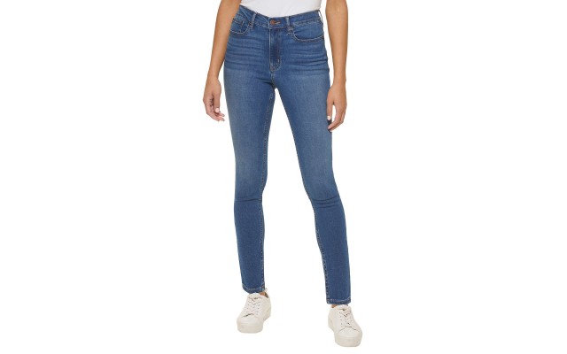  Ladies' High Rise Jeans, Blue, 16