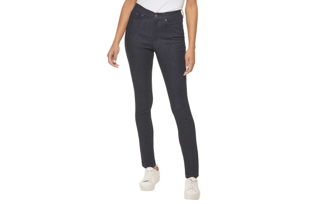  Ladies' High Rise Jeans, Dark Blue, 6