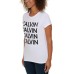  Jeans Ladies' Logo Tee, White, X-Large