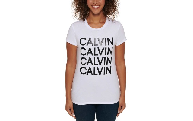  Jeans Ladies' Logo Tee, White, X-Large