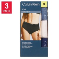 Calvin Klein Ladies' Seamless Brief, 3-pack, Blue, X-Large