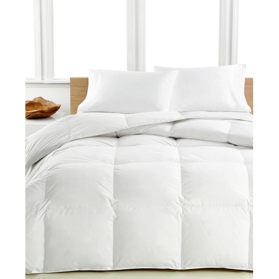  Medium Warmth Down Full/Queen Comforter, Premium White Down Fill, 100% Cotton Cover