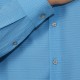  Men's Cooling 4-Way Stretch Dress Shirt, Blue, 18-18.5 32/33