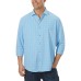  Men's Cooling 4-Way Stretch Dress Shirt, Light Blue, 18-18.5 32/33