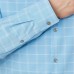  Men's Cooling 4-Way Stretch Dress Shirt, Light Blue, 18-18.5 32/33
