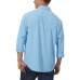  Men's Cooling 4-Way Stretch Dress Shirt, Light Blue, 18-18.5 32/33