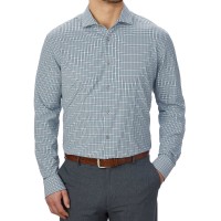 Calvin Klein Men's Cooling 4-Way Stretch Dress Shirt, Gray, 17-17.5 32/33