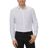 Calvin Klein Men's Cooling 4-Way Stretch Dress Shirt, White, 18-18.5 32/33