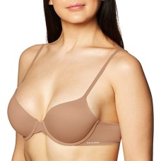 Calvin Klein Perfectly Fit Lightly Lined T-Shirt Bra with Memory Touch, Bronzed, 34DDD