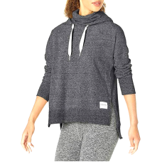 Calvin Klein Performance Face Mask Funnel Neck Hoodie, Charcoal, Large
