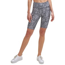 Calvin Klein Performance High-Waist Bike Shorts (Feline Black,Medium)