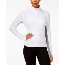 Calvin Klein Performance Honeycomb Zip-Front Jacket, White, Large