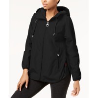 Calvin Klein Performance Hooded Cross-Back Jacket, Black, Medium