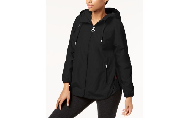 Performance Hooded Cross-Back Jacket, Black, Medium