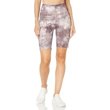 Calvin Klein Performance Oslo Tie-Dyed High-Waist Bike Shorts, Beige, X-Large